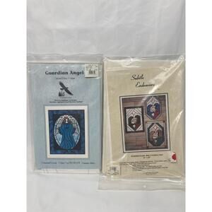 Quilting Patterns Guardian Angel and Holy Family Stained Glass Style